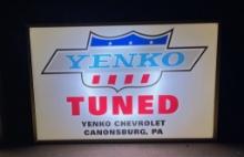 Yenko lighted sign 30"x24"