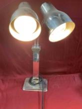 Spring USA 2792-6E, stainless steel, double heat lamp with 2 bulbs, 110v