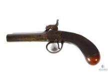 English 19th Century Percussion Boot Pistol with Octagon Barrel