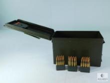 Metal Ammo Can with 128 Rounds 30-06 M1 Garand