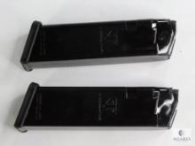 Two 17 Round 9mm Pistol Magazines Fits Glock 17, 19, 26, 34 and Carbine Rifles