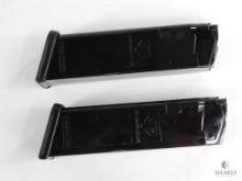 Two 17 Round 9mm Pistol Magazines Fits Glock 17, 19, 26, 34 and Carbine Rifles