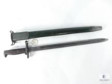 US Model 1917 Bayonet with Leather Sheath