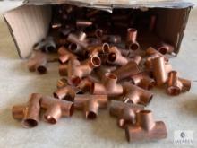 150 Streamline Copper Pipe Tees - 1/2 OD