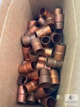 Approximately 70 Streamline Copper Pipe Bushings - 1 3/8 x 1 1/2 OD
