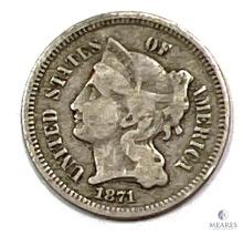 1871 US Three-cent Piece