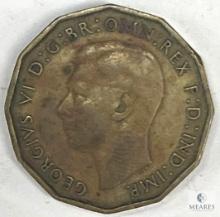 1937 UK Three Pence Coin