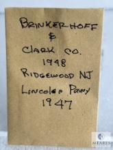 1947 Brinker-Hoff & Clark Co Lincoln Cent