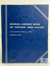 Incomplete - Barber Half Dollar Book with Three Halves