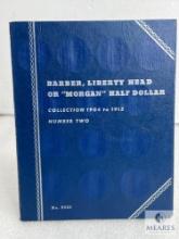 Incomplete - Barber Half Dollar Book with Four Halves