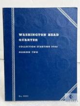 Incomplete - Washington Head Quarter Book Number Two with 35 Silver Quarters