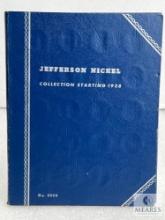 Incomplete Jefferson Nickel Collector Book with 5 Wartime Alloys