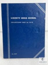 Incomplete Liberty Head Nickel Collector Book with 11 Coins