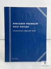 Incomplete Ben Franklin Half Dollar Collector Book with 31 Silver Halves