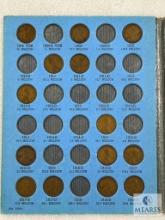 Incomplete Lincoln Wheat Cent Book with 68 Lincoln Wheats