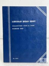 Incomplete Lincoln Wheat Cent Book with 54 Lincoln Wheats