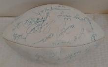 1982 Buffalo Bills Team Sign-ed Auto 35 Signatures Wilson NFL Football 1/1 Rare