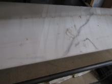 4 Long M S I Calacatta Nowy Single Beveled 6 In. X 73 In. Polished Engineered Marble ( No Shipping)
