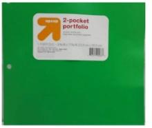 Tub Full Of 2 Pocket Plastic Folder For 3 Hole Punch For Notbook - Green & Blue