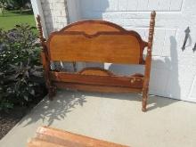 Depression Era Traditional Low Four Poster Double Full Size Headboard/Footboards w/Wood