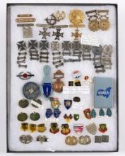 57 Pcs Military Pins & Insignias