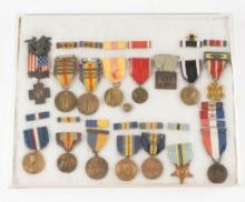 15 Military Medals incl Spanish American War