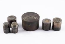 6 Military Imprinted Weights