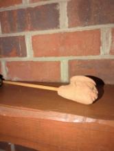 CLAY PIPE FACE WITH BAMBOO, 17 5/8"L