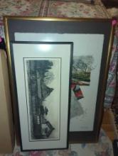 (MBR) LOT OF 4 FRAMED PRINTS, ALL APPEAR TO BE IN GOOD CONDITION, WHAT YOU SEE IN THE PHOTOS IS