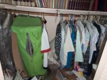 (UPOFC) LARGE LOT OF VINTAGE CLOTHING FOR MEN/WOMEN TO INCLUDE: DRESSES, SHIRTS, ROBES, SUIT