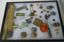 BOY SCOUT COLLECTIBLES BUTTONS, BELTS, PINS