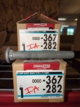 Lot of 2 boxes of Everbilt 5 /8 in. x 5 in. Galvanized Carriage Bolt (10-Pack) Appear to be New,
