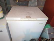 (GAR)Holiday Small Chest Freezer, Approximate Dimensions - 33.5" H x 28" W x 24" D, Appears to Work,