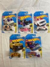 Brand New: 5 Hot Wheels assorted collectibles