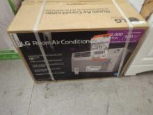 LG 12,000 BTU 115V Window Air Conditioner Cools 550 sq. ft. with and Remote in White, New In Factory