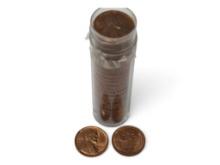 Roll of (49) 1957 Wheat pennies.