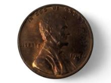 1946 uncirculated Lincoln Wheat penny. Slabbed.