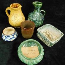 Group of 6 English and New Zealand Pottery Pieces