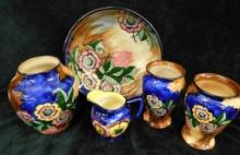 H&K Tunstall - England - Pottery - 5 Pieces
