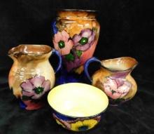 H&K Tunstall - England - Pottery - 4 Pieces