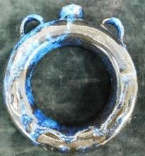 North Carolina Art Pottery - Ring Vase - 7.5" x 7" x 1.5"