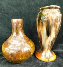 Vintage English Pottery - Unsigned - 2 Pieces - 6.25" and 5" Tall