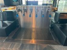 Blizzard 29 Degree Beer System Model CT6BS 6-Tap, Tap Tower w/ Drain Plate