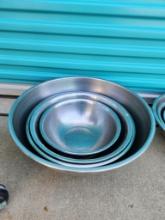 4 Qty. Stainless Steel Mixing Bowls