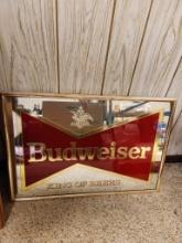 Budweiser Mirror Sign "King of Beers" 25" x 17"