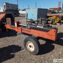 HYDRAULIC WOOD SPLITTER, TIMBER KING, 8HP BRIGGS & STRATTON ENGINE, TRAILER MOUNTED
