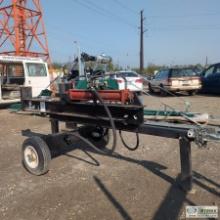 HYDRAULIC WOOD SPLITTER, PRINCE, 5.5HP HONDA GX160 ENGINE, TRAILER MOUNTED. OWNER STATES:NEW 3000PSI