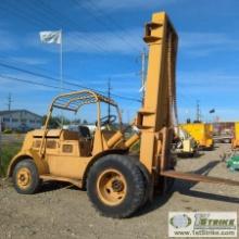 FORKLIFT, 1951 CLARK MODEL Y-150, 6CYL GAS ENGINE, OROPS, 15000LB LIFT CAPACITY