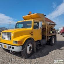 GRAVEL TRUCK, 1993 INTERNATIONAL 4700 4X2, 6 CYLINDER DTA360 DIESEL ENGINE, MANUAL TRANSMISSION