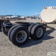 SEMI TRAILER DOLLY, TANDEM AXLE. PARTS MISSING. NO TITLE